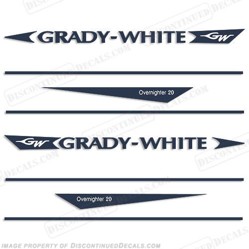 Fits Grady White Overnighter 20 Decal Kit