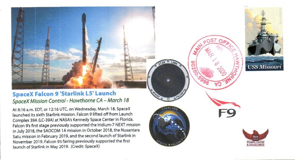2020 SpaceX Starlink L5 Launch SpaceX HQ Hawthorne 18 March