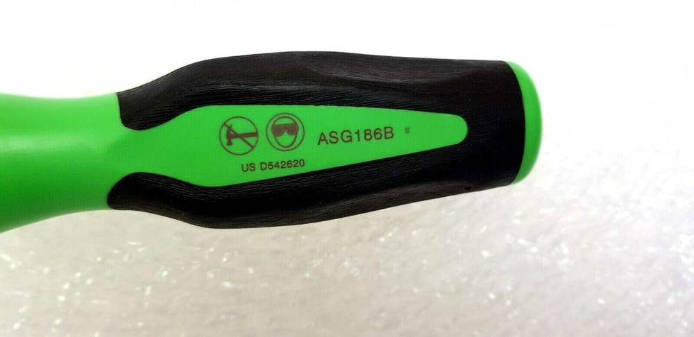 New Snap-On Trim Pad Clips Removal Fork Tool GREEN & BLACK Soft Handle ASG186B