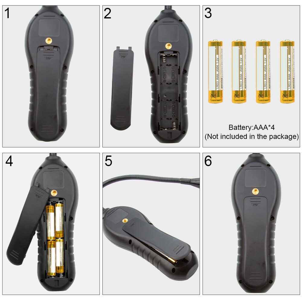 HVAC Refrigerant Leak Detector Halogen Freon Sniffer Tester Temperature Test