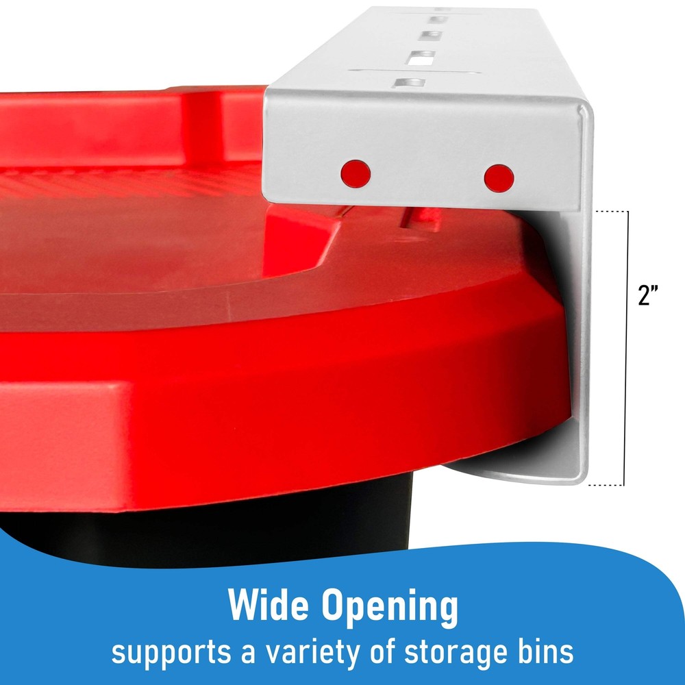 Garage Ceiling Storage Rack, 4 Sets White