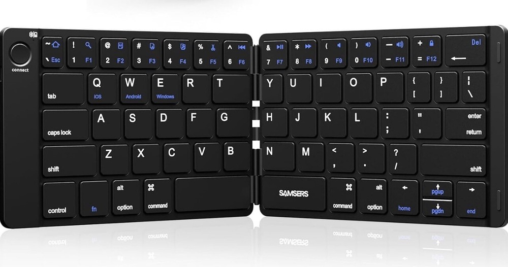 Portable Wireless Keyboard, Foldable