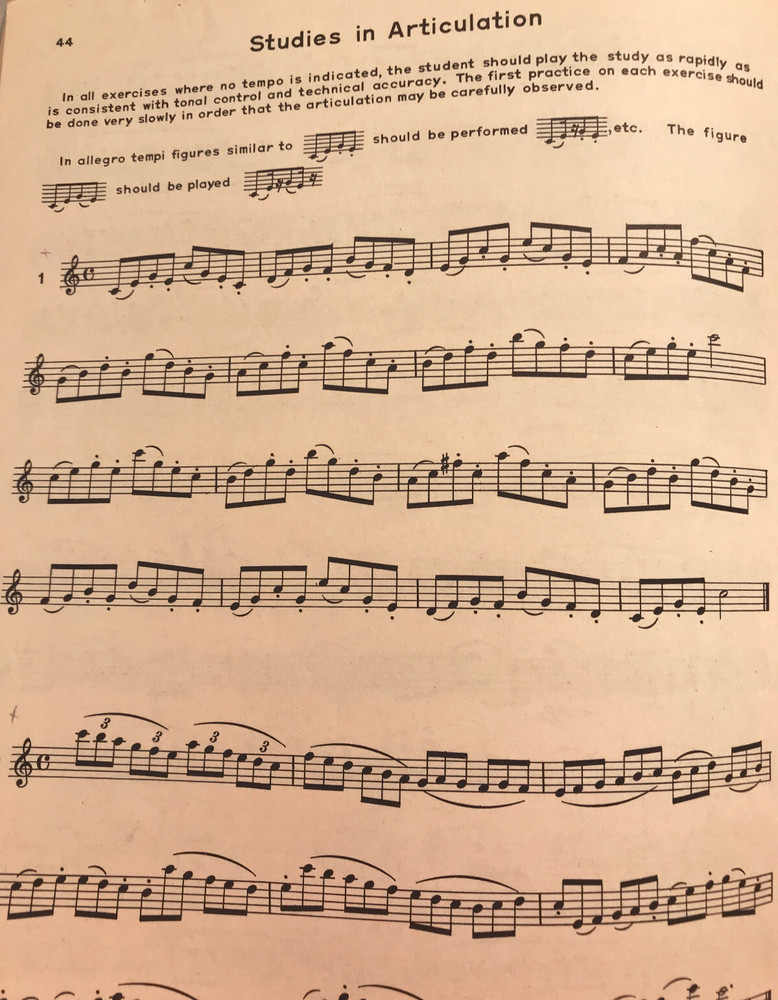 Vintage Rubank Advanced Method Saxophone Vol 1 Advanced Band Method 1940