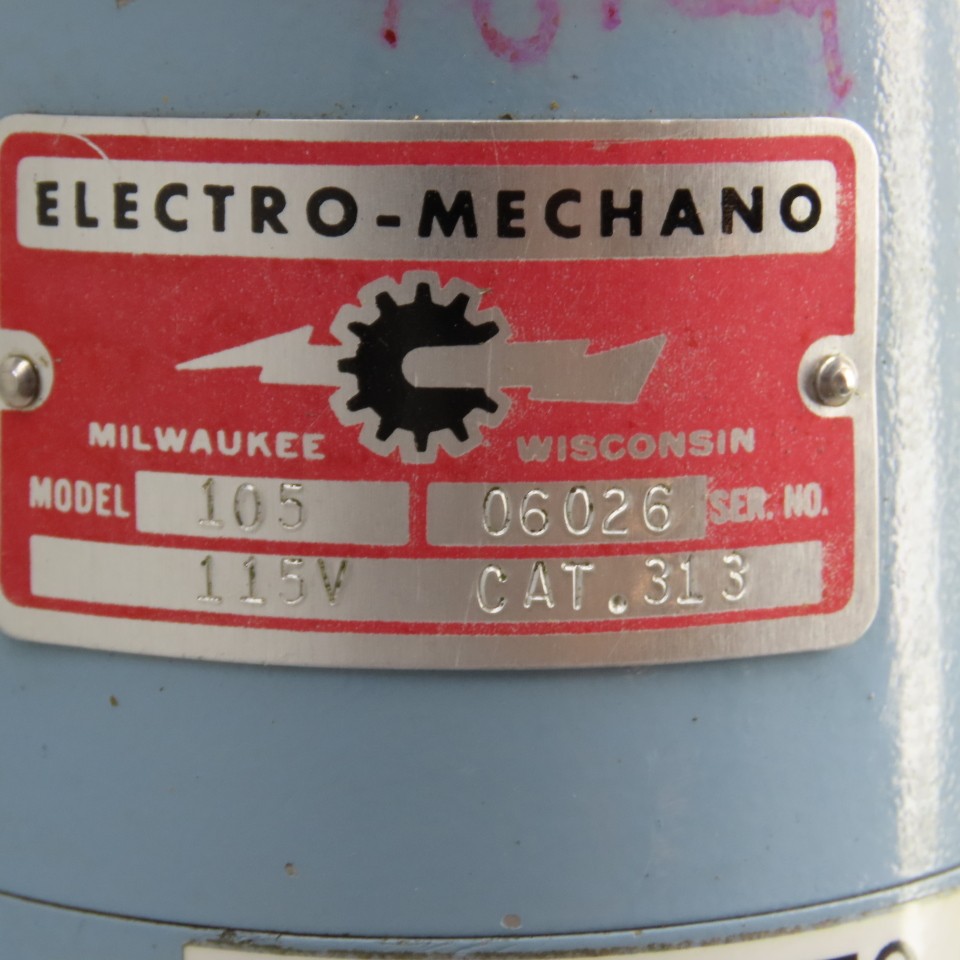 Electro-Mechano 105 Precision Variable Speed Sensitive Drill Press Head 115V