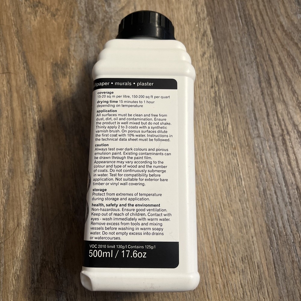 Polyvine Decorator's Clear Gloss Varnish 17.6oz NEW Interior & Exterior