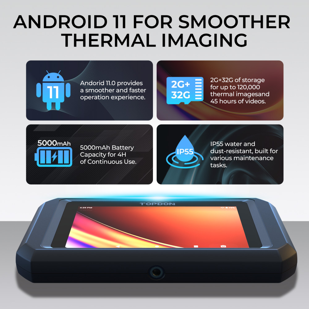 TOPDON TC003 Android Thermal Imaging Camera 256x192 High-Resolution IR Imaging