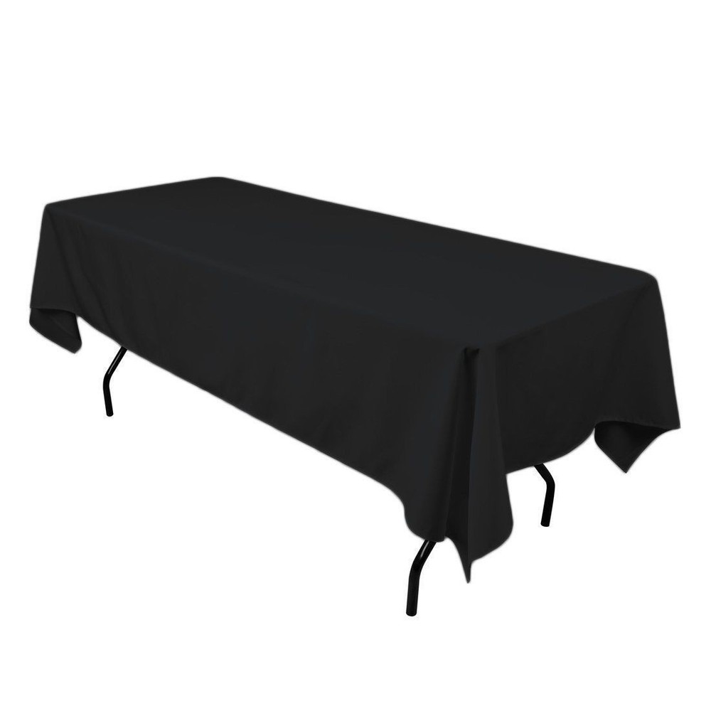 6 pack 60"×102" Seamless 100% Polyester rectangular Tablecloth 25 COLOR Catering