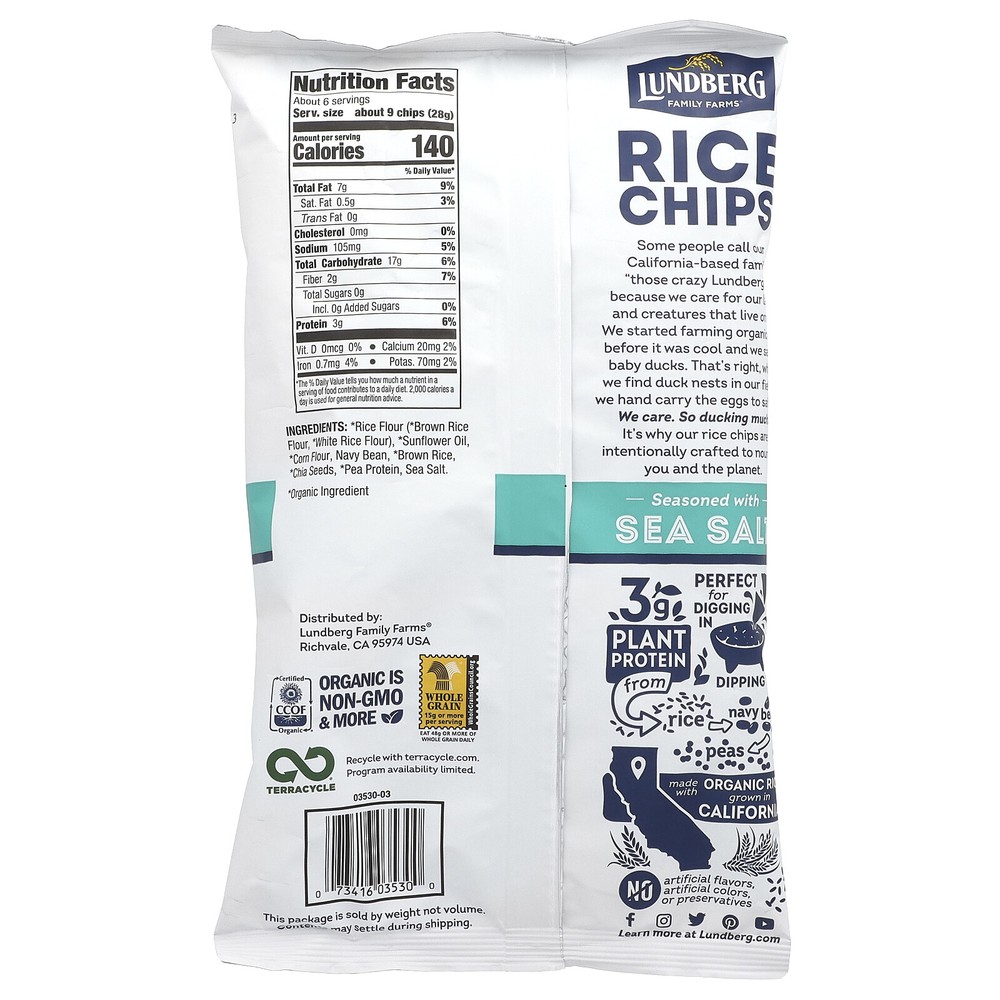 Rice Chips, Sea Salt, 5.5 oz (156 g)