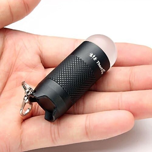 ThorFire Mini LED Keychain Flashlight Super Bright 120 Lumen 2 Pack.Uses CR123A