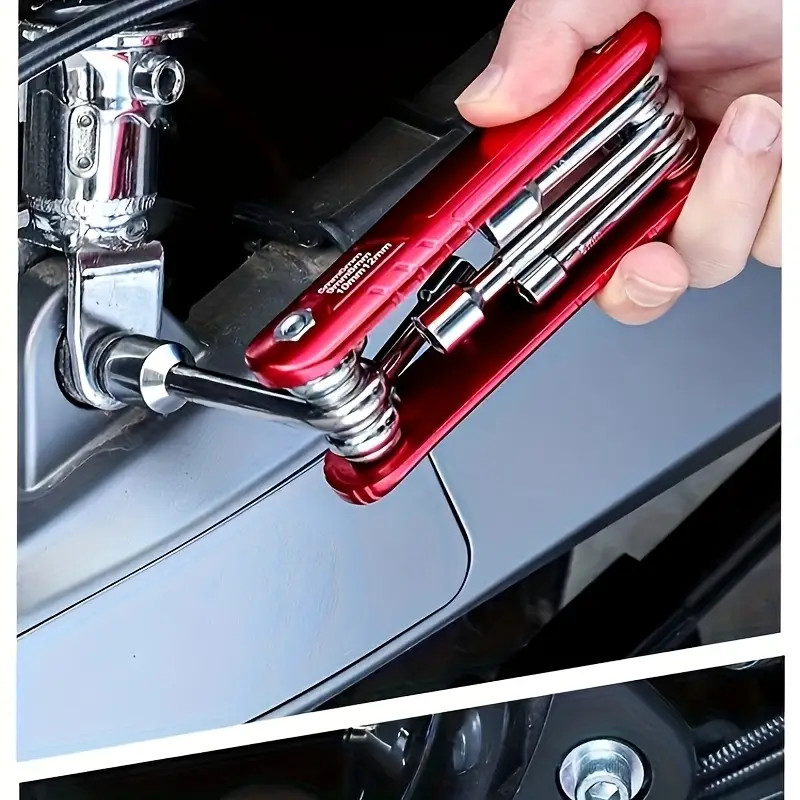 Folding Hex Socket Tool Set Compact Combination Premium High Strength 6 in 1