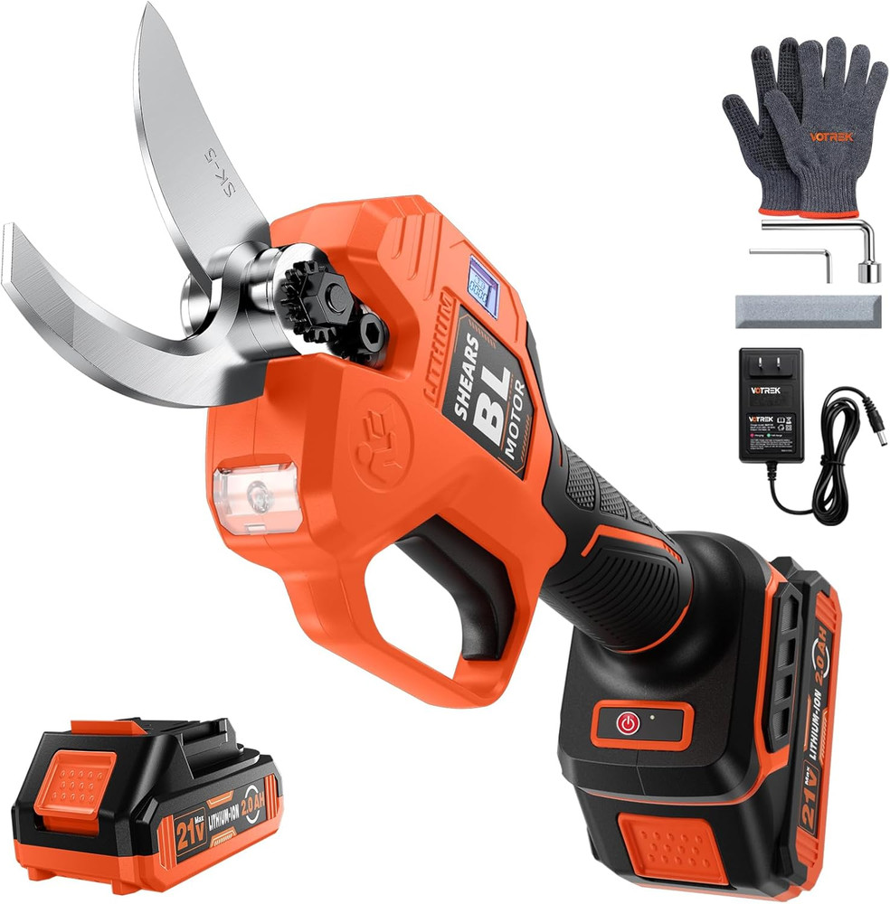 ® Electric Pruning Shears Cordless, [1.6'' Cutting Diameter] Professional Batter