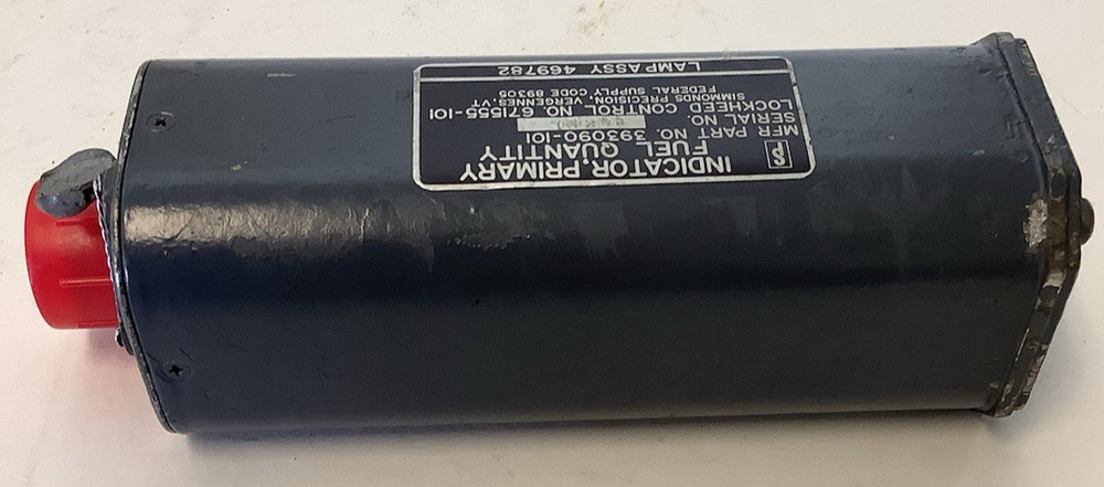 Simmonds Precision Primary Fuel Quantity Indicator Gauge 393090-101