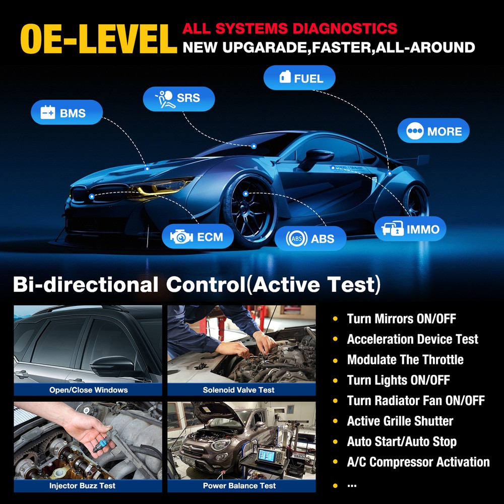 2024 LAUNCH X431 PRO TT Bidirectional Key Coding OBD Scanner Car Diagnostic Tool