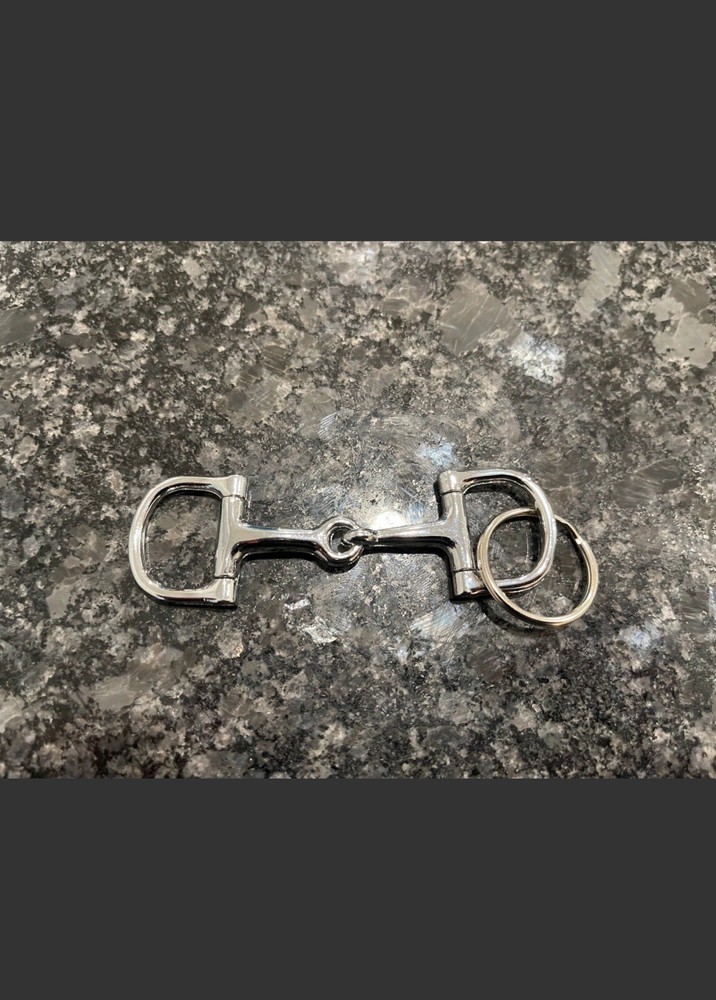 D Ring Horse Bit Key Chain
