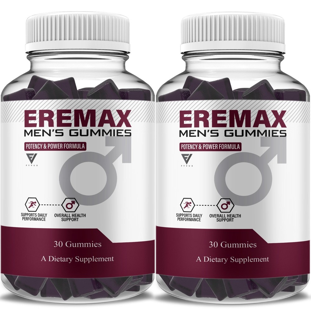 (2 Pack) Eremax Performance Gummies, Eremax Advanced Formula (2 Month Supply)