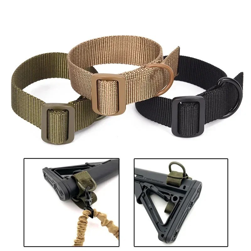 Tactical Universal D Ring Sling Point Adapter Rifle Buttstock Loop Strap Airsoft