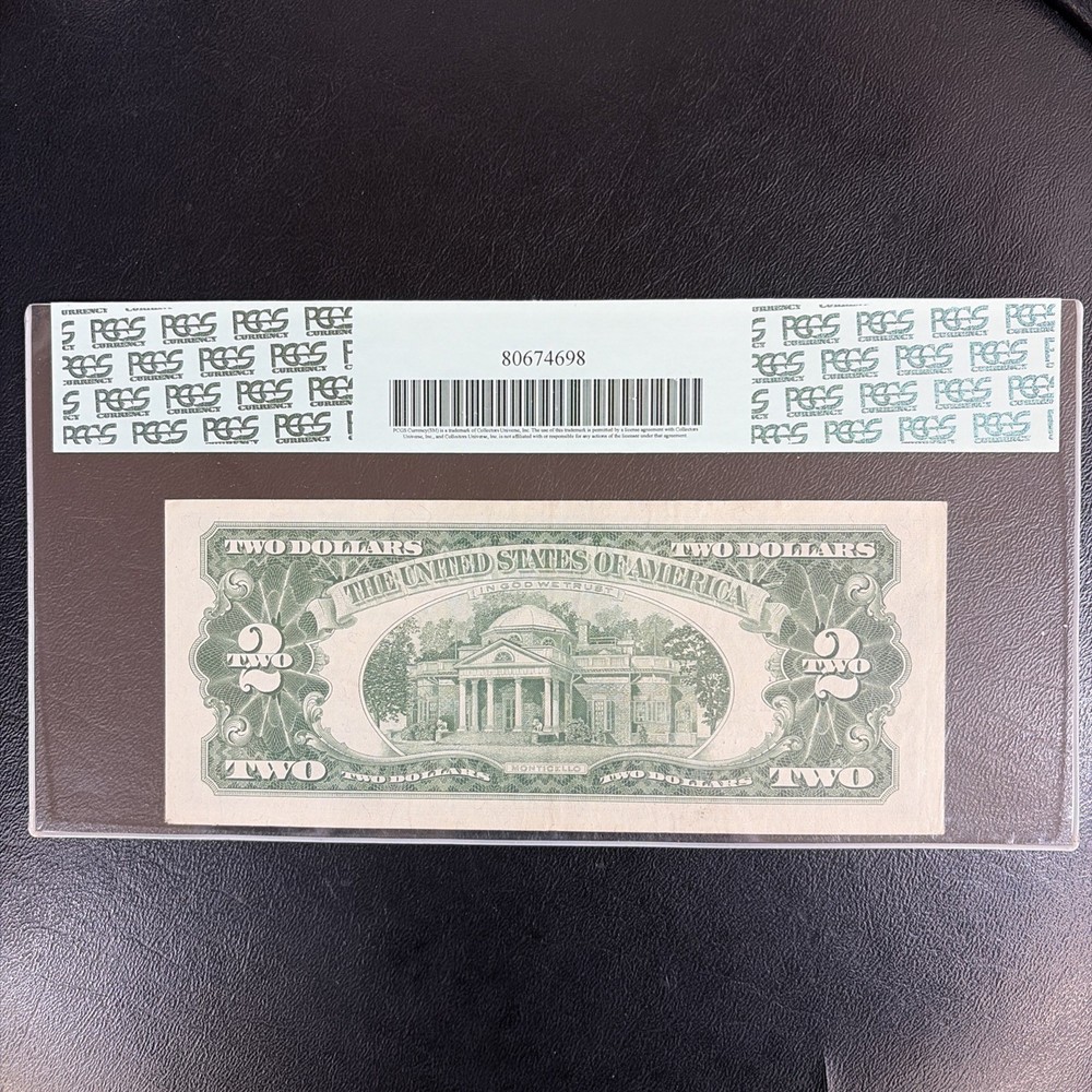 1963 PCGS Certified Red Seal Two Dollar Bill