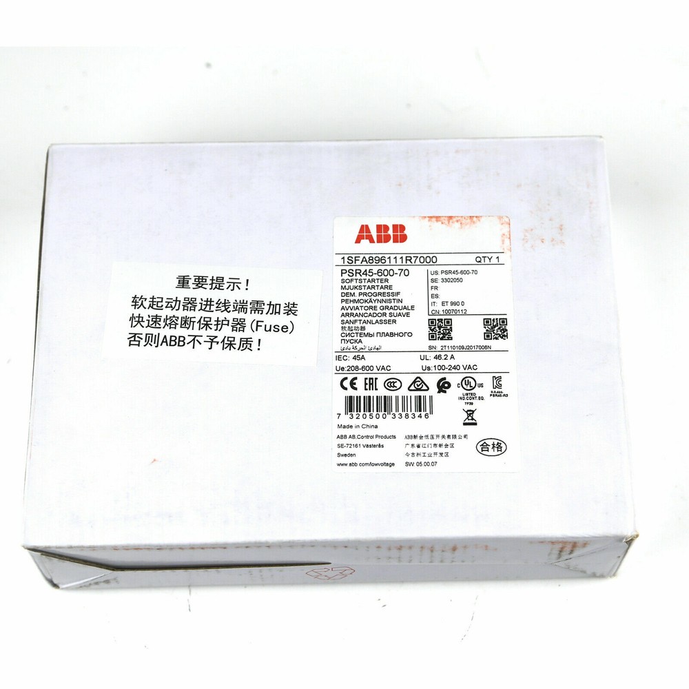 NEW ABB PSR45-600-70 Soft Starter