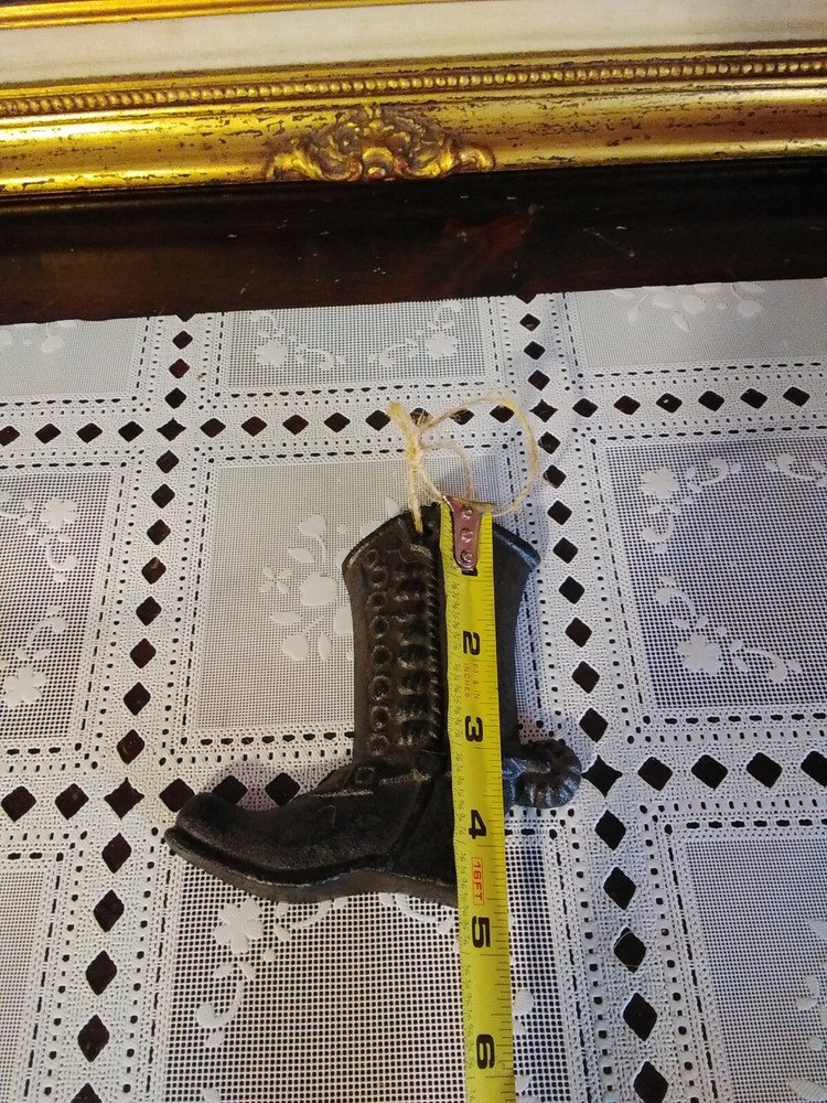 Small Cast Iron Western Boot