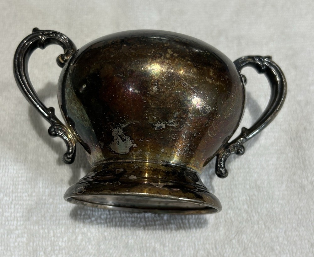 Silver Tone Sugar Bowl No Lid