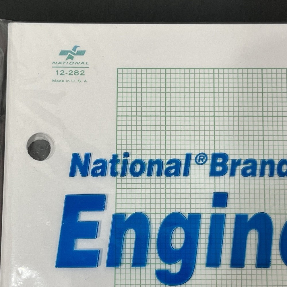 Graph Paper National Engineering Forms 12-220 20 Sq Per Inch Unopened Vtg