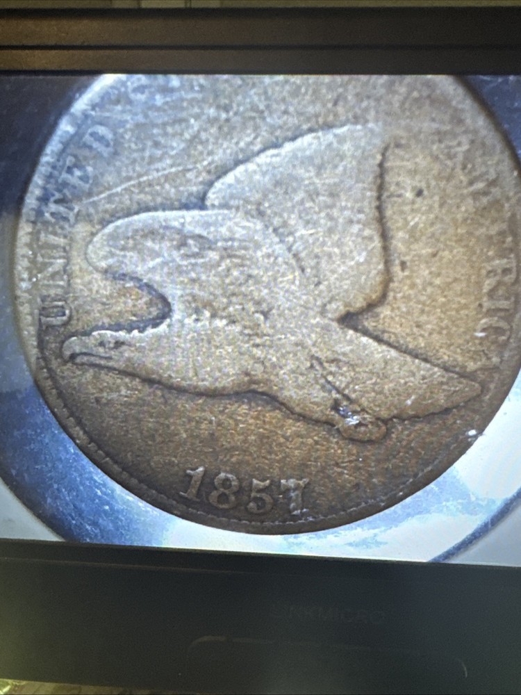 1857 Flying Eagle One Cent Coin Collectible