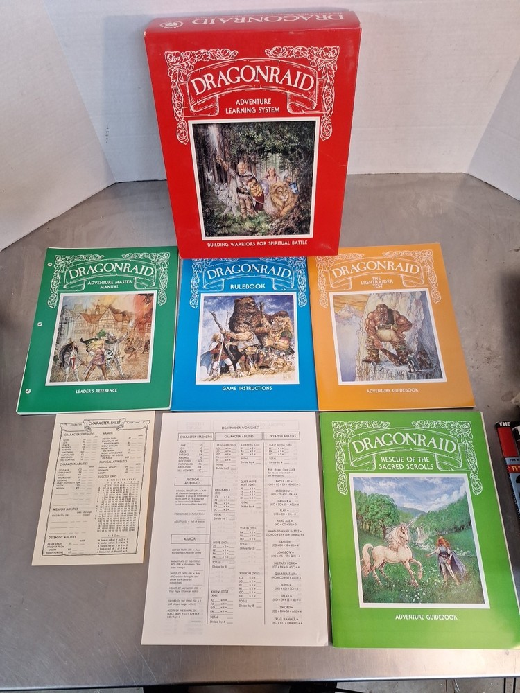 DRAGONRAID Christian RPG Fantasy Board Game Complete RARE