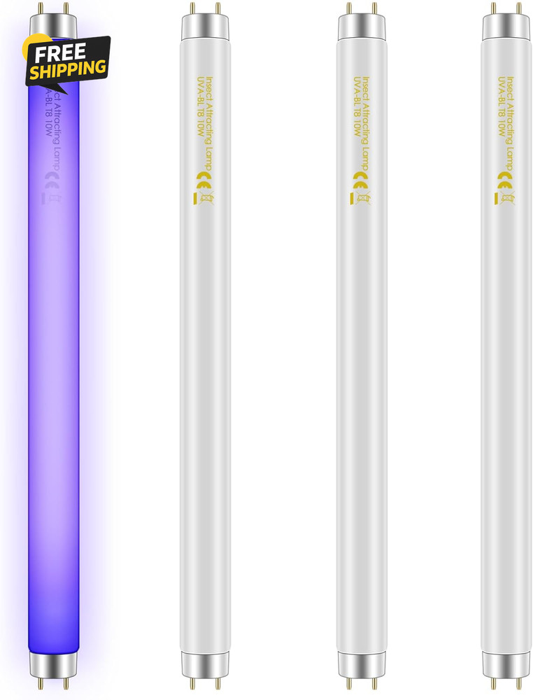 4 Pack Bug Zapper Replacement Light Bulbs 10W for 20W Indoor Bug Zapper, BL T8