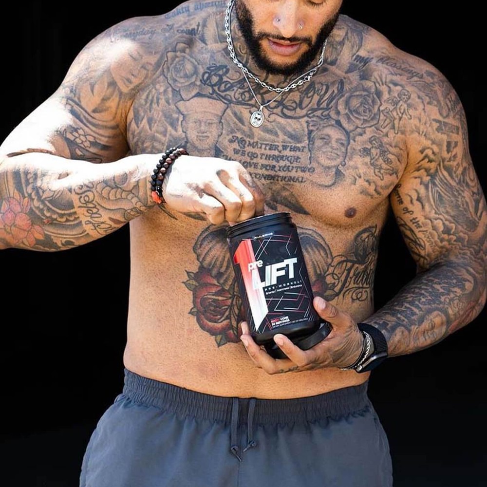 RULE 1 preLIFT Blue Raspberry High Intensity Pre Workout 450g