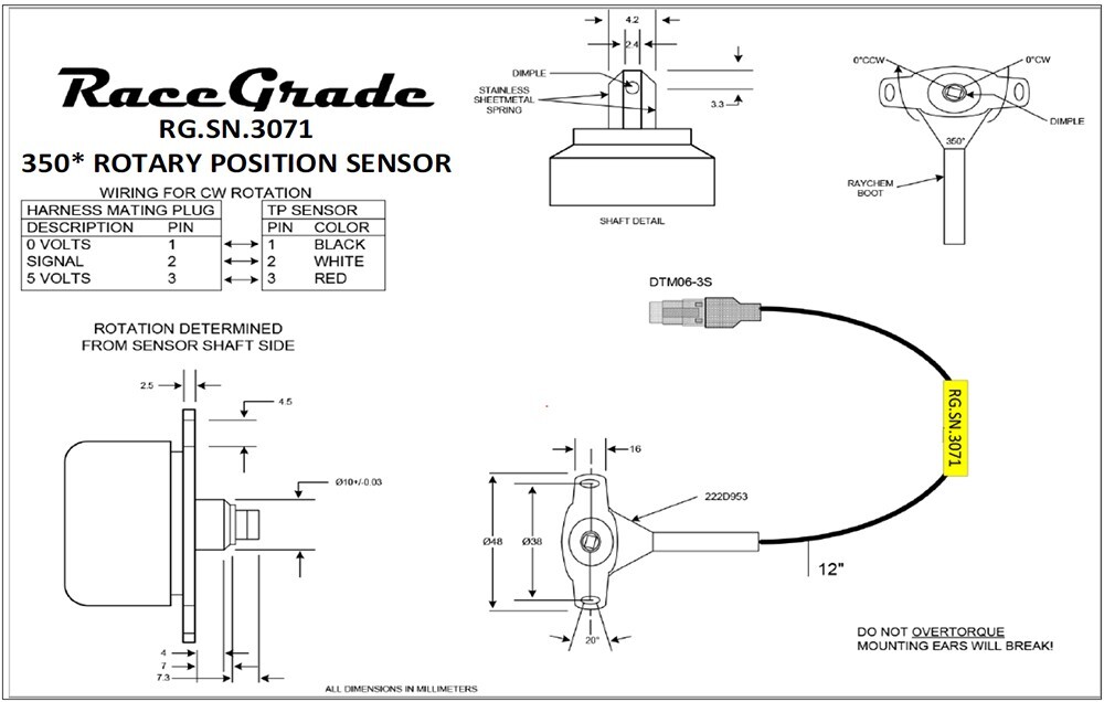 Rotary - Blade Shaft drive, 350 degrees