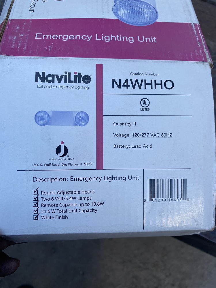 (TOA) N4WHH0 Navilite Exit and Emergency Light