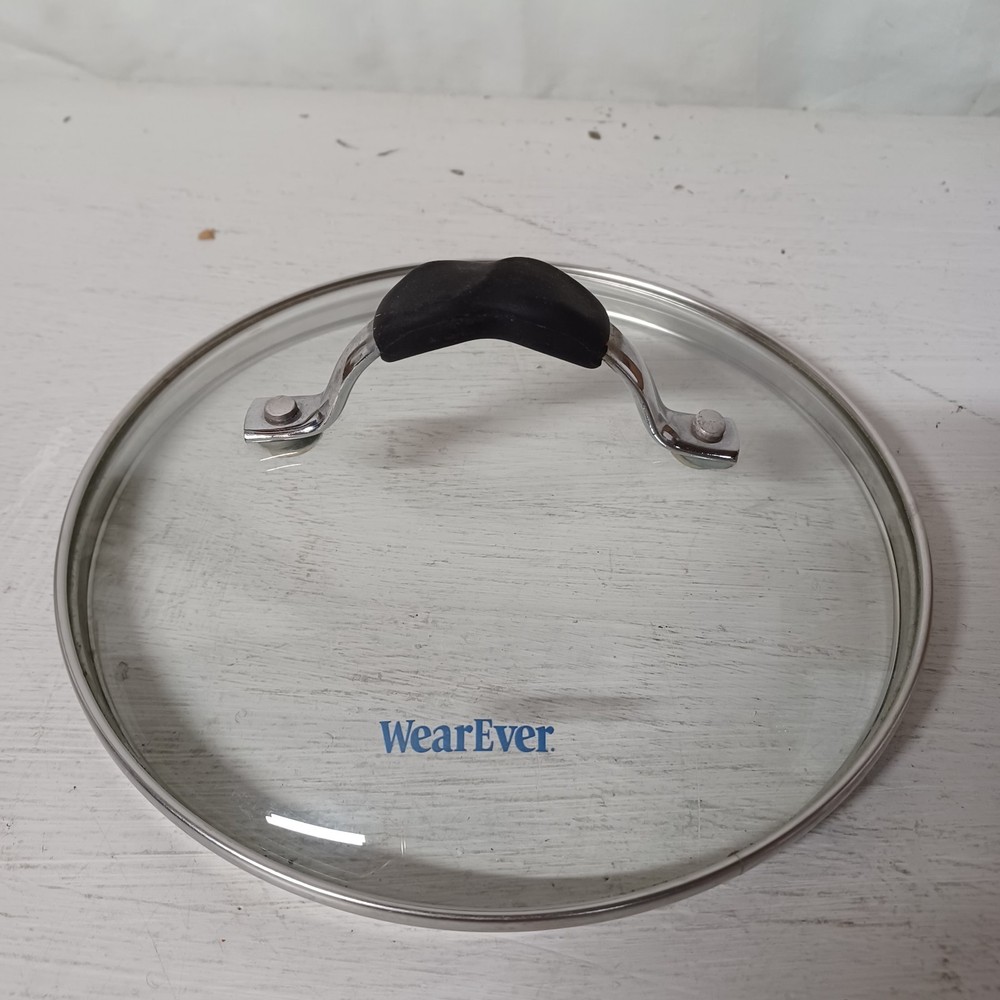 Wear Ever Lid Replacement Clear Glass Round 7.5" Inner 8" Outer