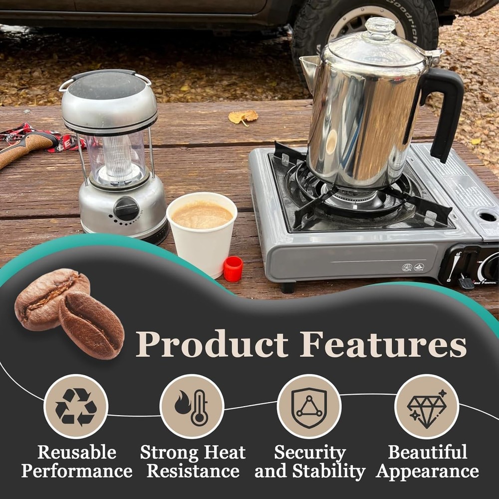 4Pcs Coffee Percolator Glass Top Replacement - Top...