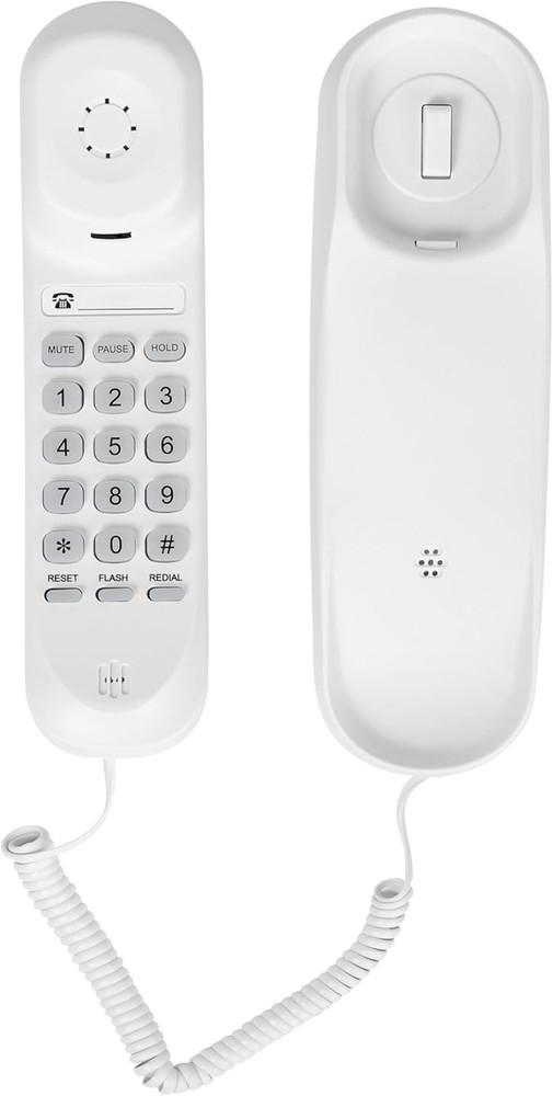 Adjustable Volume Ringtone OF-990 Slimline Telephone Wall-Mountable Basic Corded