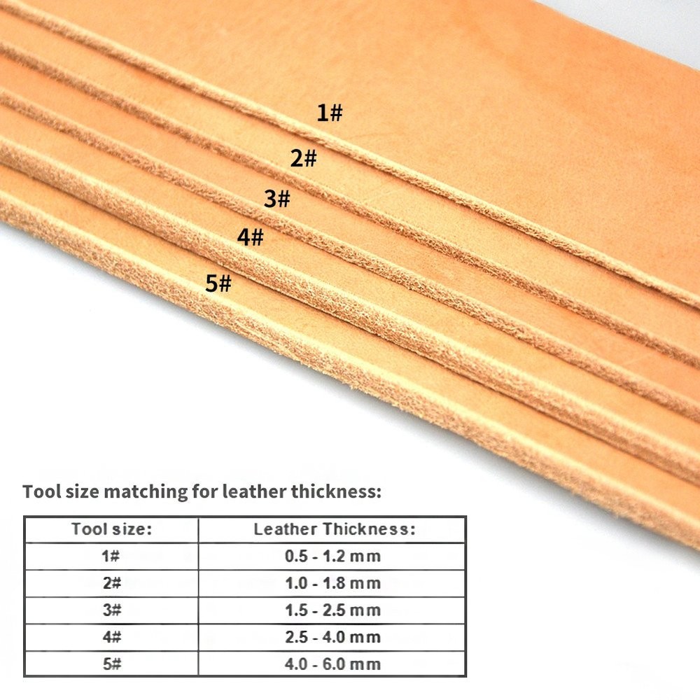 OWDEN Professional 4# Leather Edge Bevelers Craft Tool Set