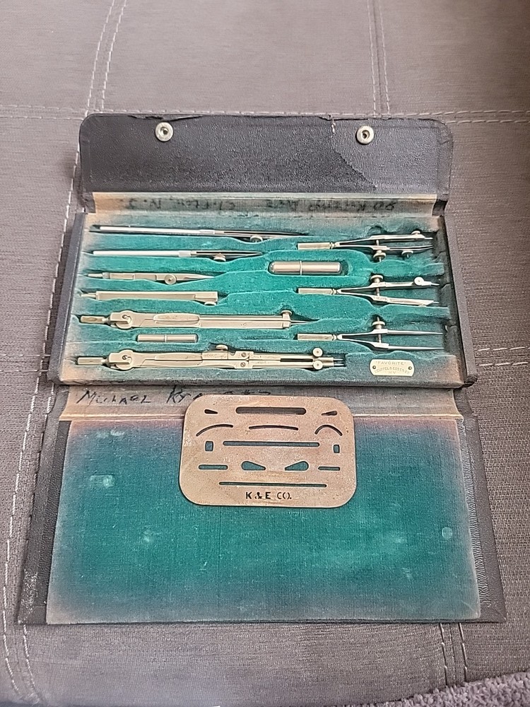 VTG K&E Keuffel & Esser Drafting Tool Set Vintage. No 09526