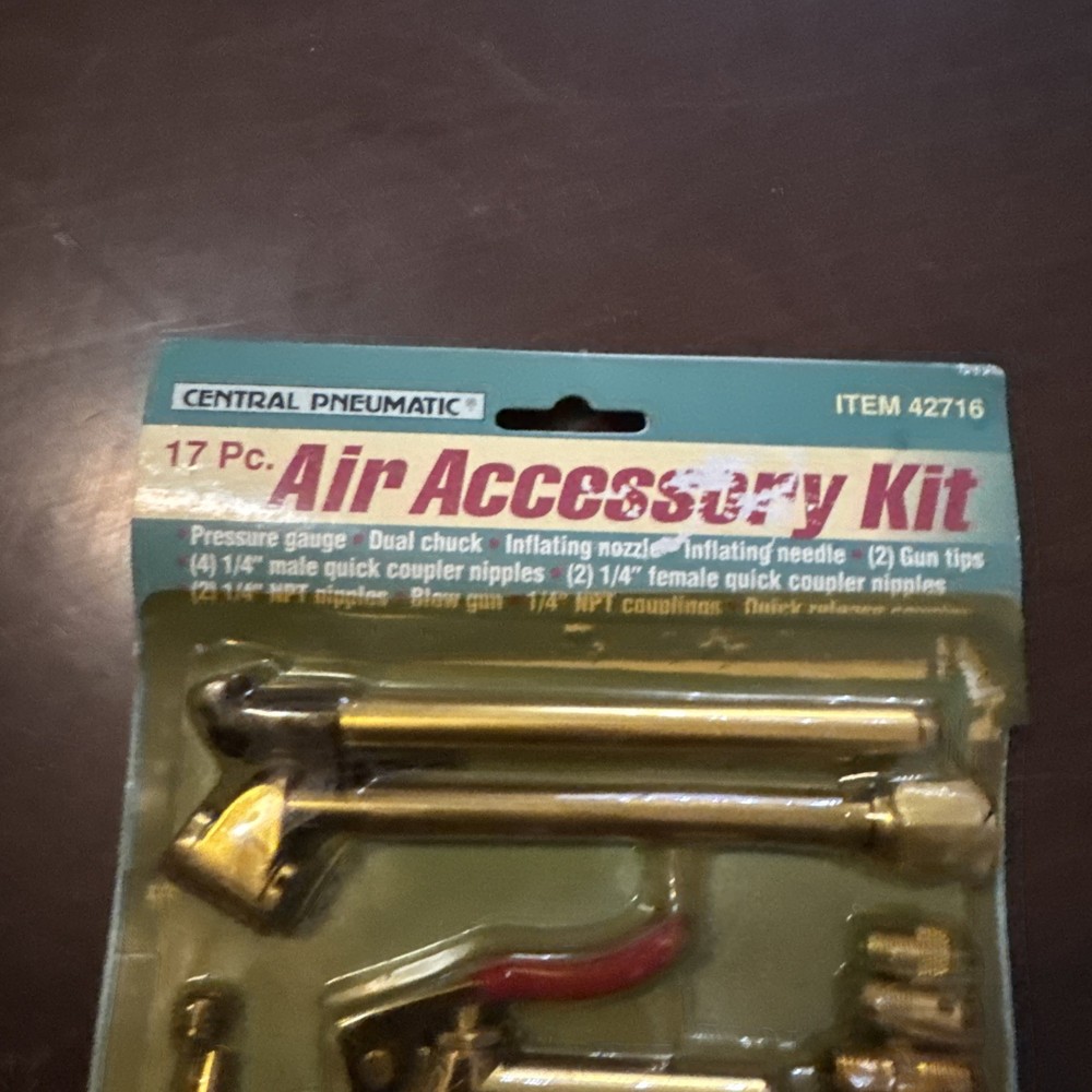 Central Pneumatic 17 piece Air Tool Accessory Kit 64600 New