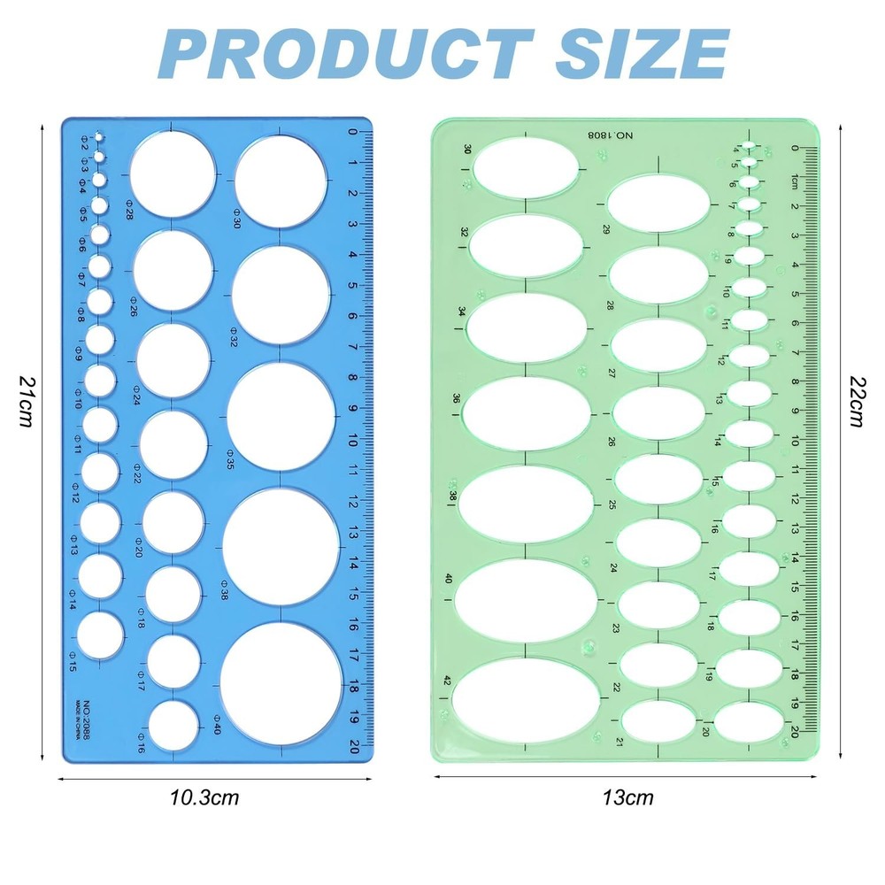 Circle Template Circle Stencil Circle Template for Drawing Round Drafting Dra...