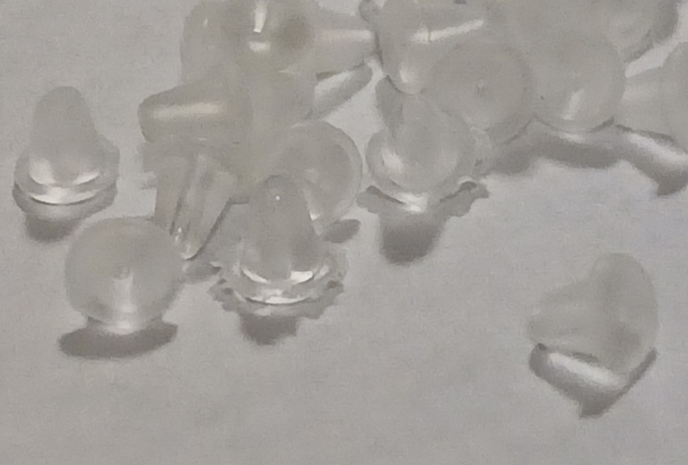 Earring Back Stoppers Silicon Replacement: Stud Loop Back Stop / Plug Blockers