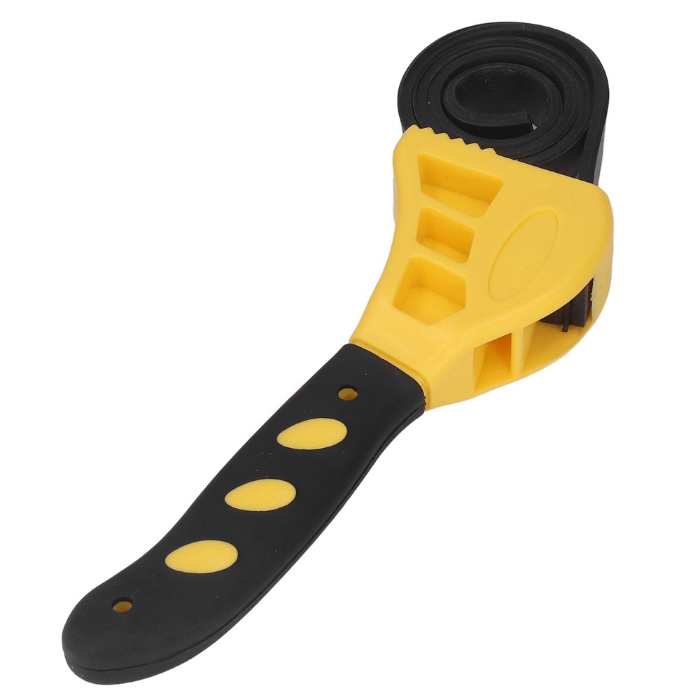 2 Pcs Adjustable Rubber Strap Wrench For Car Maintenance Excellent Yellow