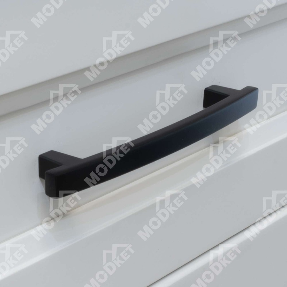 Solid Matte Black Square Cabinet Pulls Knobs Handles Kitchen Bath Drawers Modern