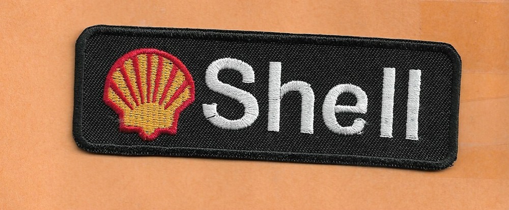 SHELL GASOLINE  PATCH 4" BLACK
