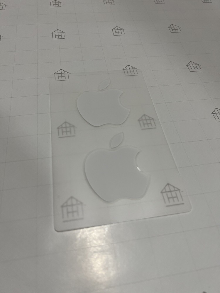 NEW White Apple Logo Sticker Decal Large