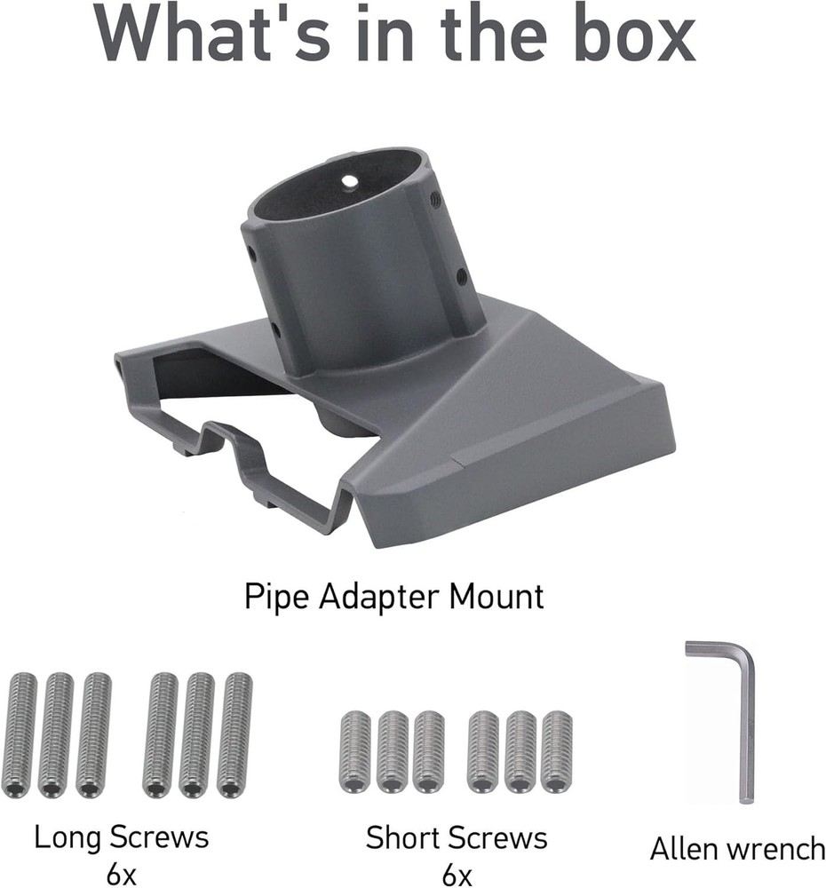 Starlink Gen 3 Pipe Adapter, Pole Mount Adapter Mounting Kit