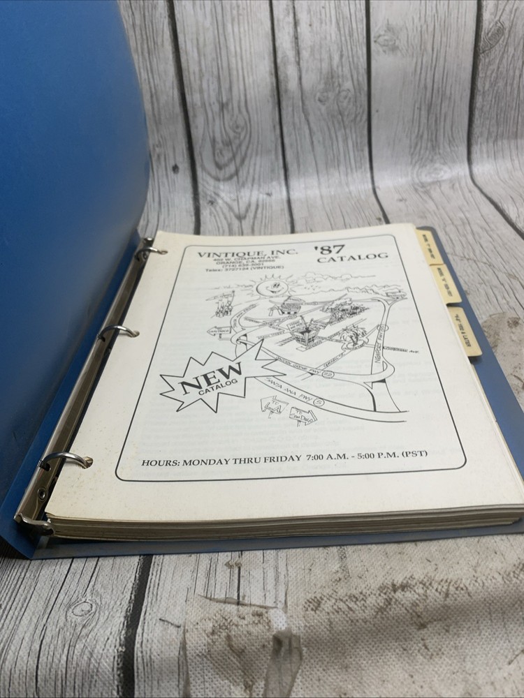 Vintique ‘87 Catalog Manual Binder