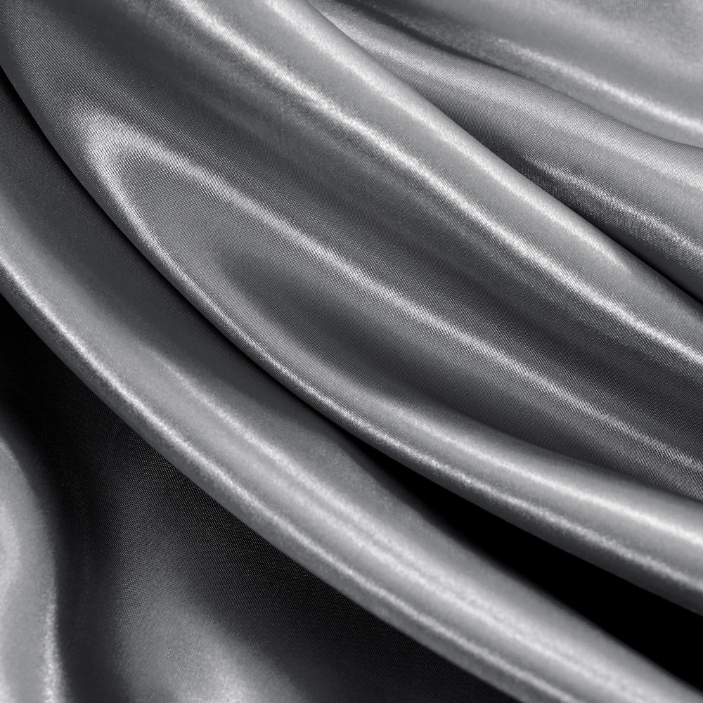 Satin Sheets Queen Size - 4 Pieces Luxury Silky Soft Bed Sheets, -Dark Grey S...