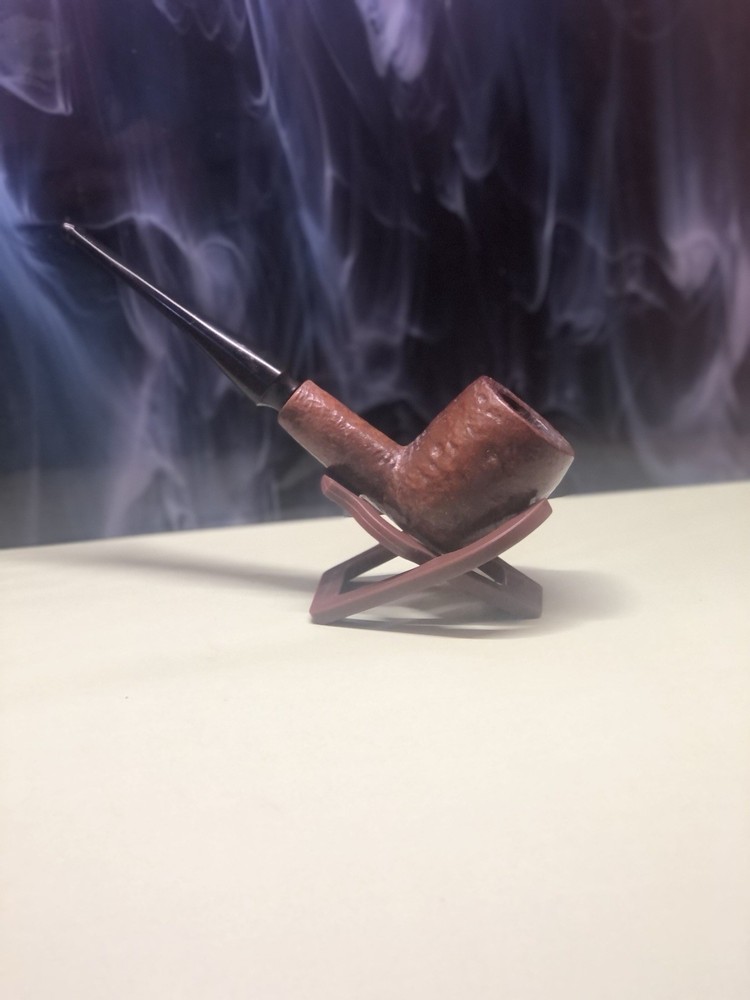 Rustic Billiard Estate Tobacco Pipe Brown Rustic Finish