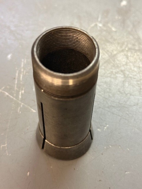 7/8" Round 5C Collet w/Internal Threads