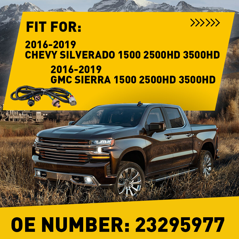 Right Tail Light Socket Wiring Harness For 16-19 Chevy Silverado GMC 1500 2500HD