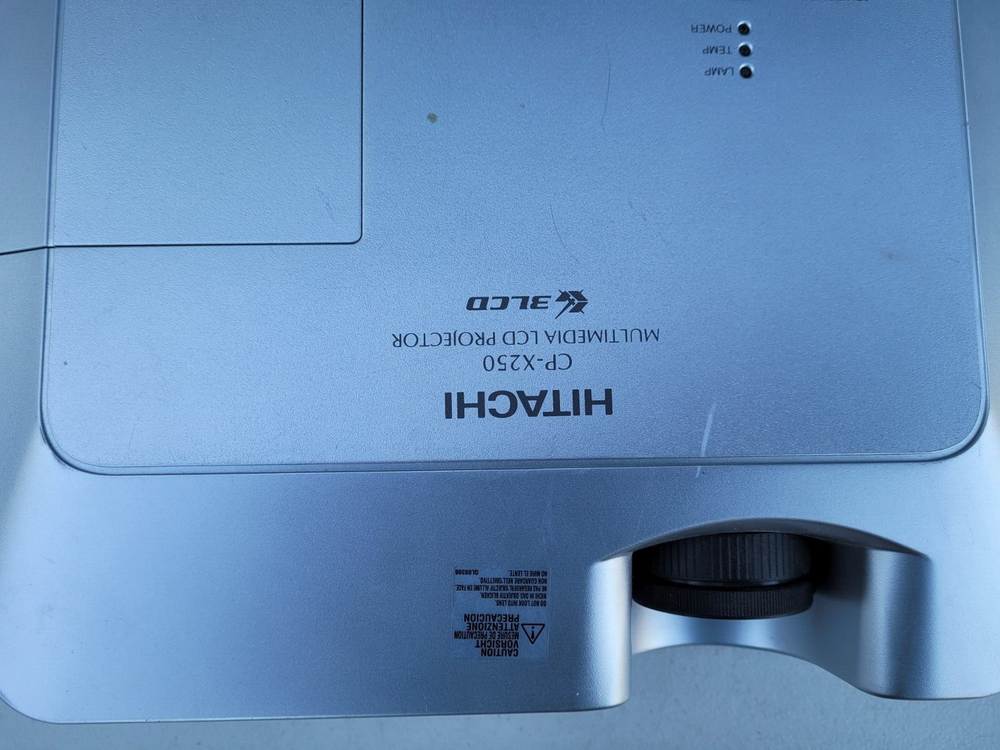 Hitachi CP-X250WF 2000 Lumens Projector Tested and Working